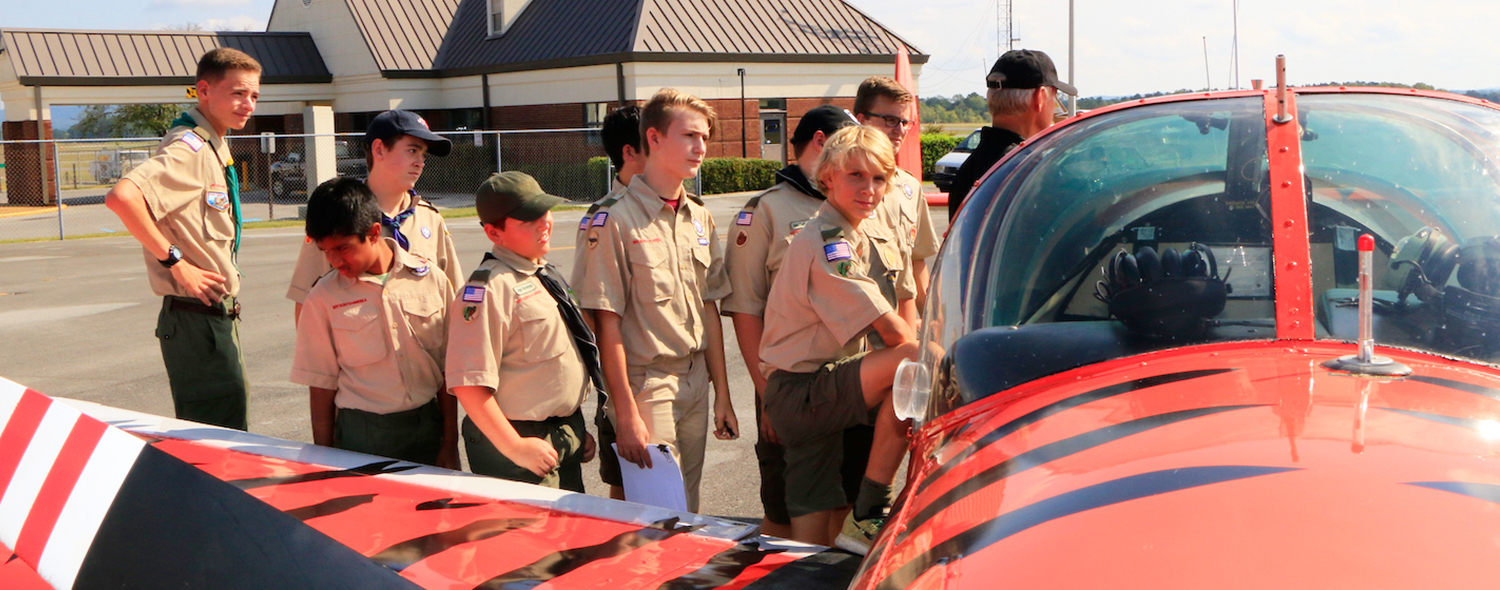 Boy Scouts at TigerFlight